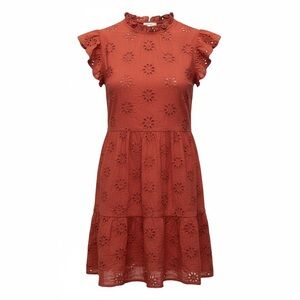 Impeccable Pig Rust Colored Dress - SKU 1022